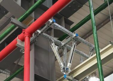 江夏该抗震支架的整体式支吊架结构协调性好